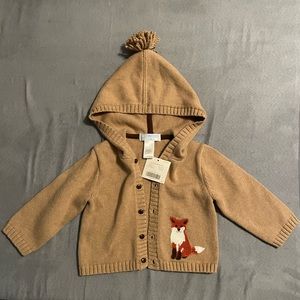 NWT Janie and Jack fox sweater